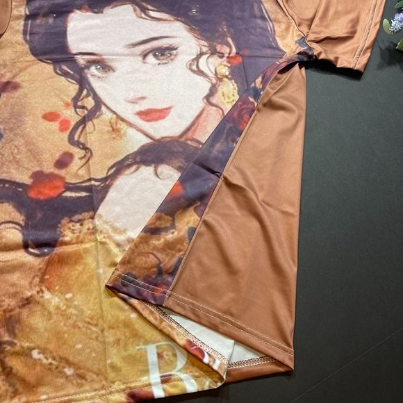 Disney Inspired Beauty and the Beast Belle Princess Women's Blouse - Picture 10 of 11